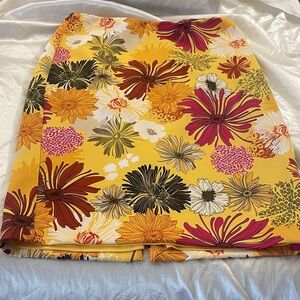 New York & Company Floral Pencil Skirt - Yellow, Pink, Brown